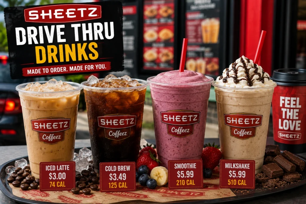 Sheetz drive thru drinks menu