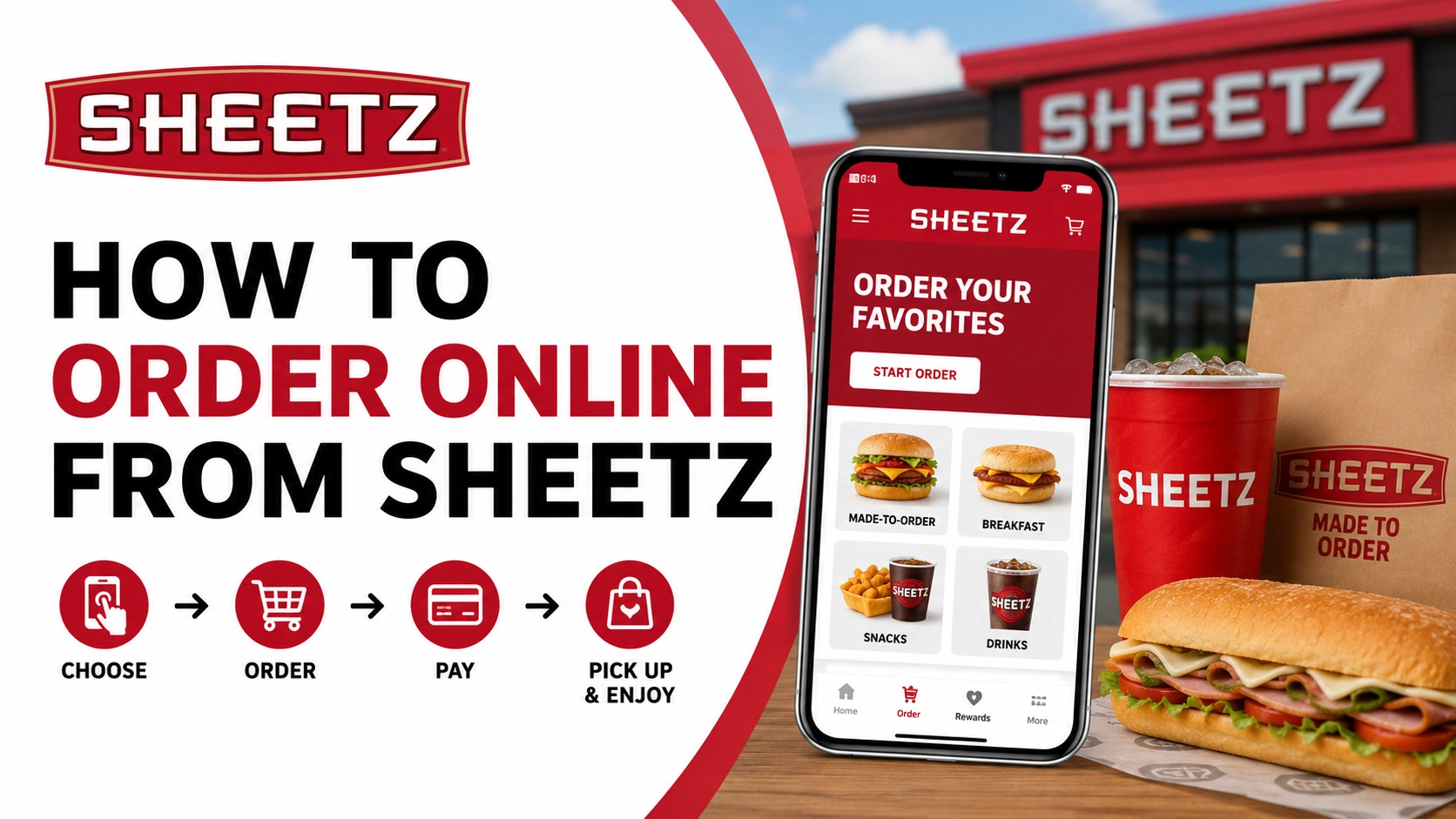 How to Order Online from Sheetz