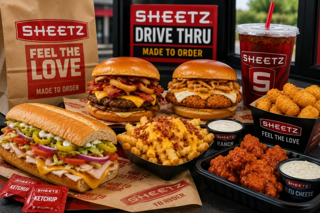 Sheetz drive thru lunch and dinner menu