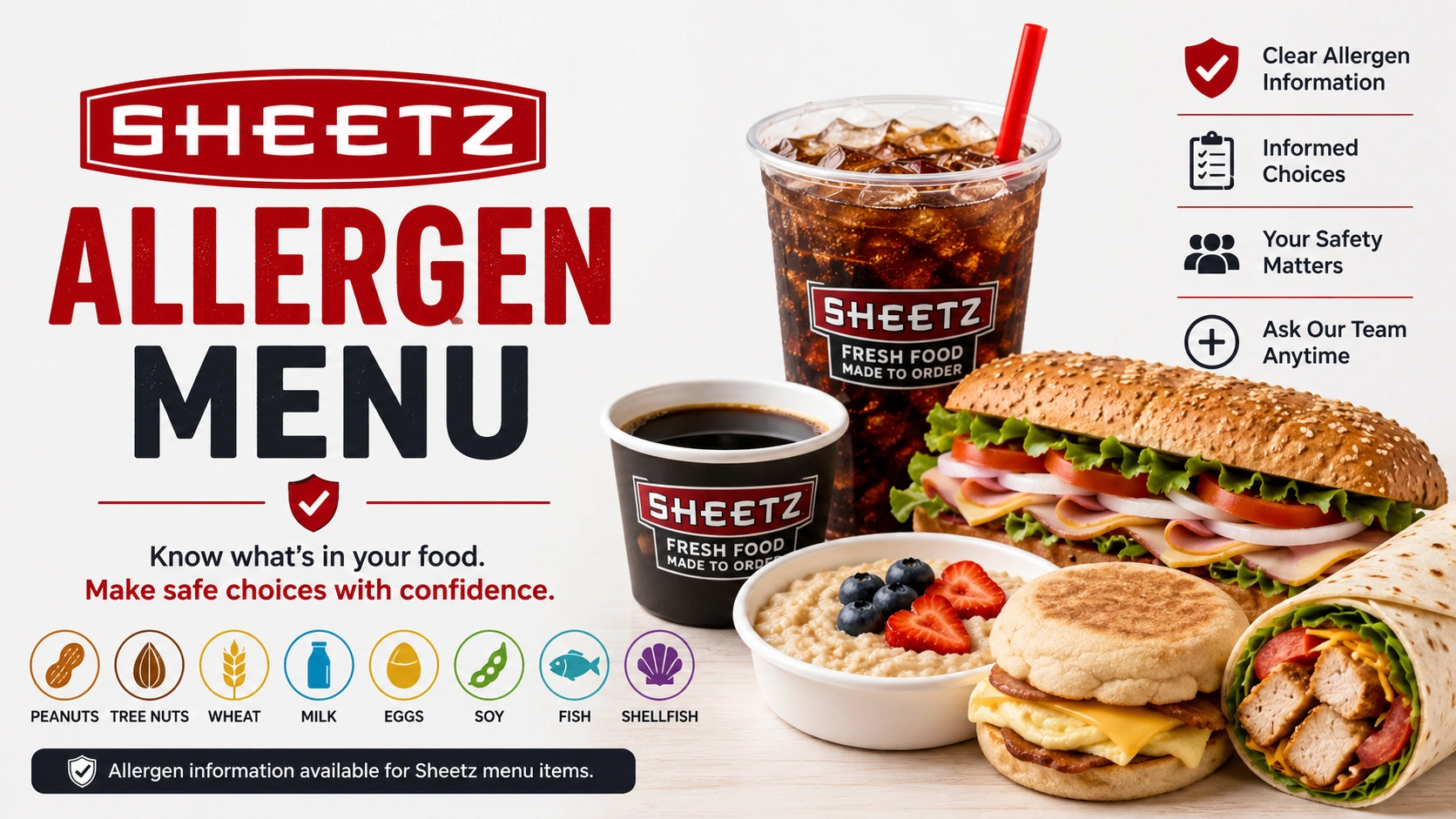 Sheetz Allergen Menu