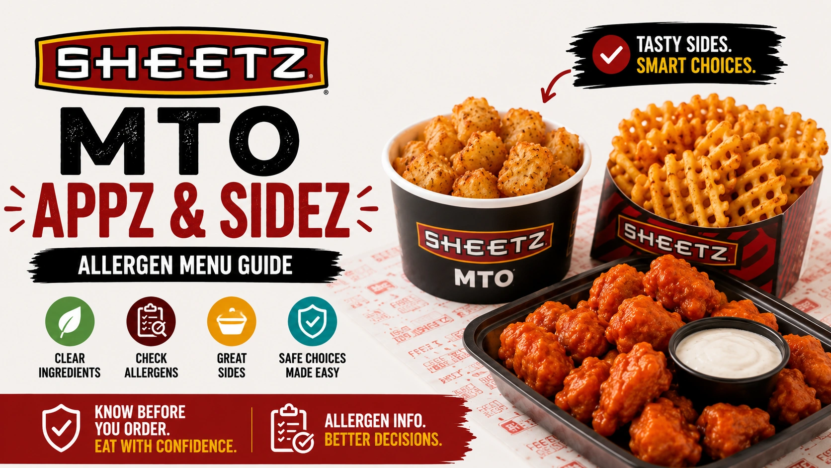 Sheetz Appz & Sidez Allergen Menu