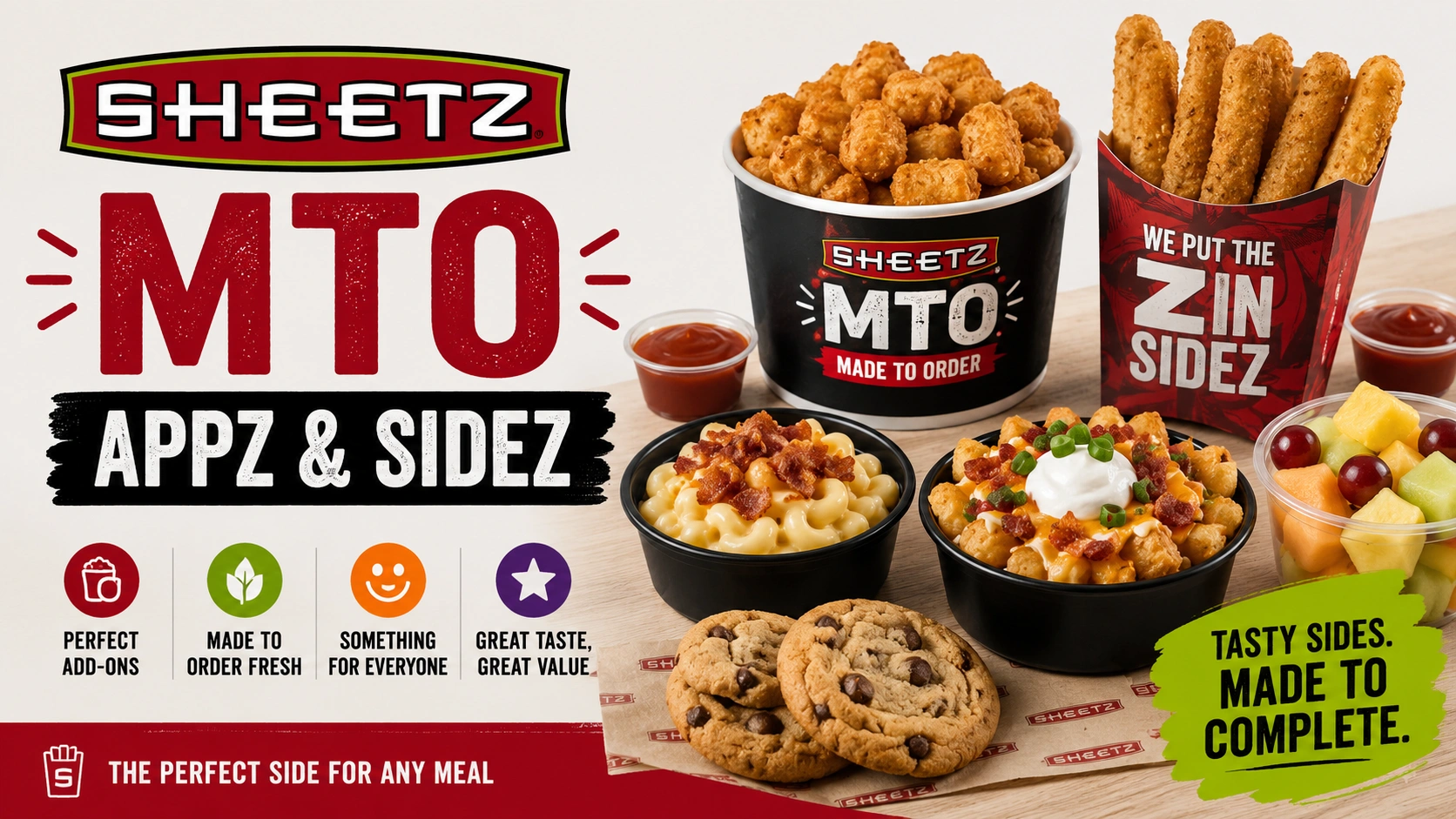 Sheetz Appz & Sidez Nutrition Menu