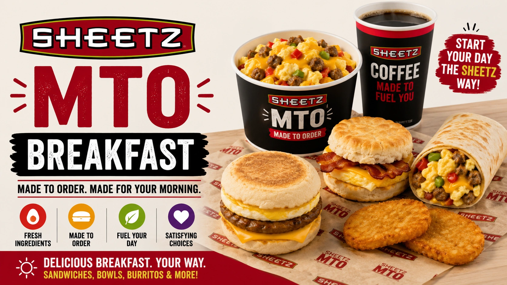 Sheetz Breakfast Nutrition Menu