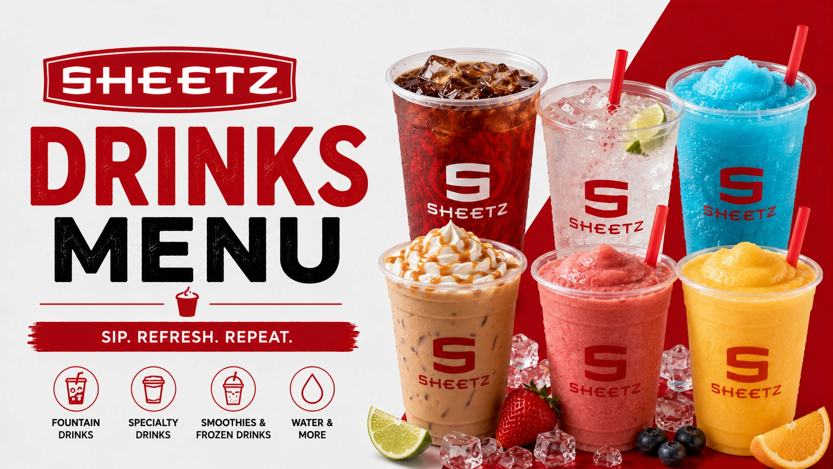 Sheetz Drinks Menu