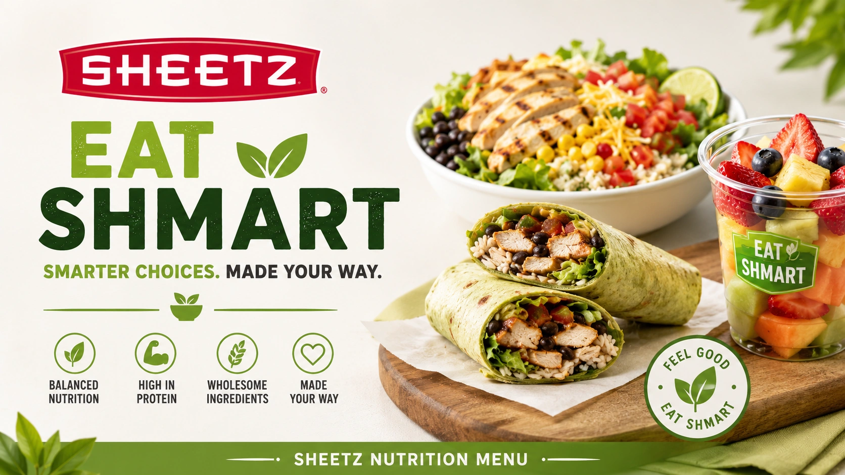 Sheetz Eat Shmart Nutrition Menu