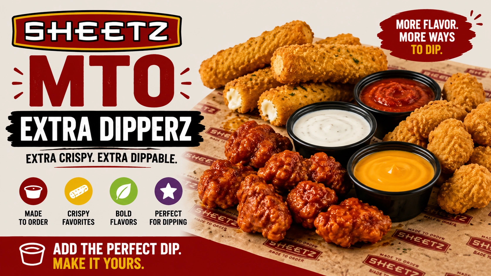 Sheetz Extra Dipperz Nutrition Menu