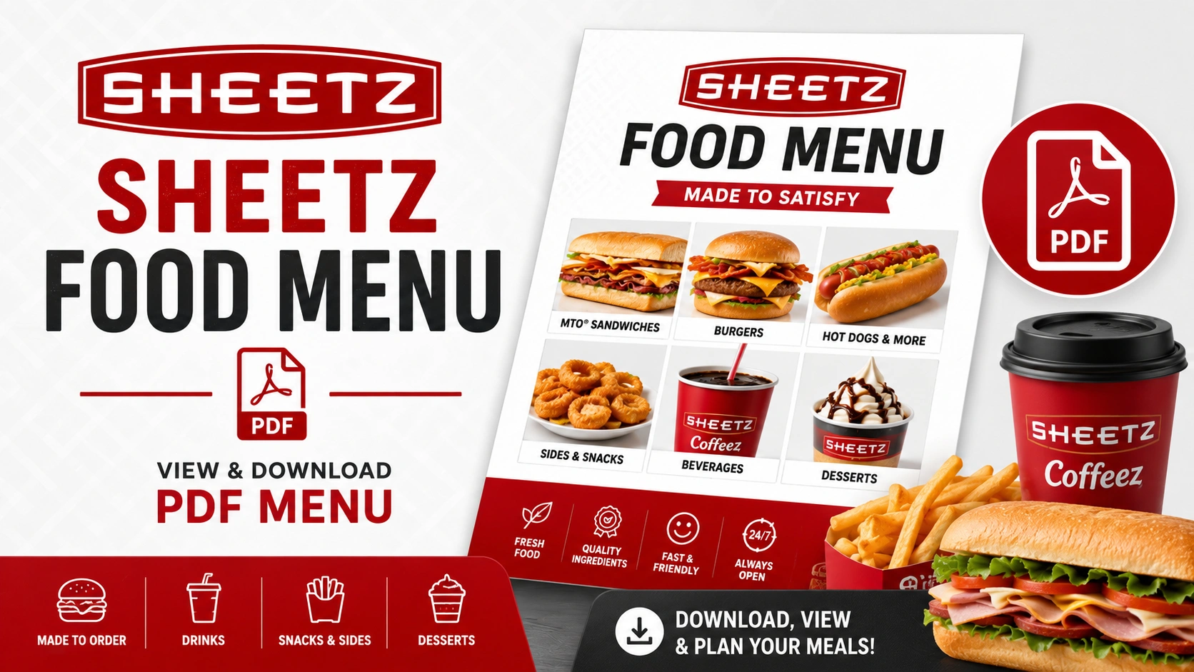 Sheetz Food Menu PDF