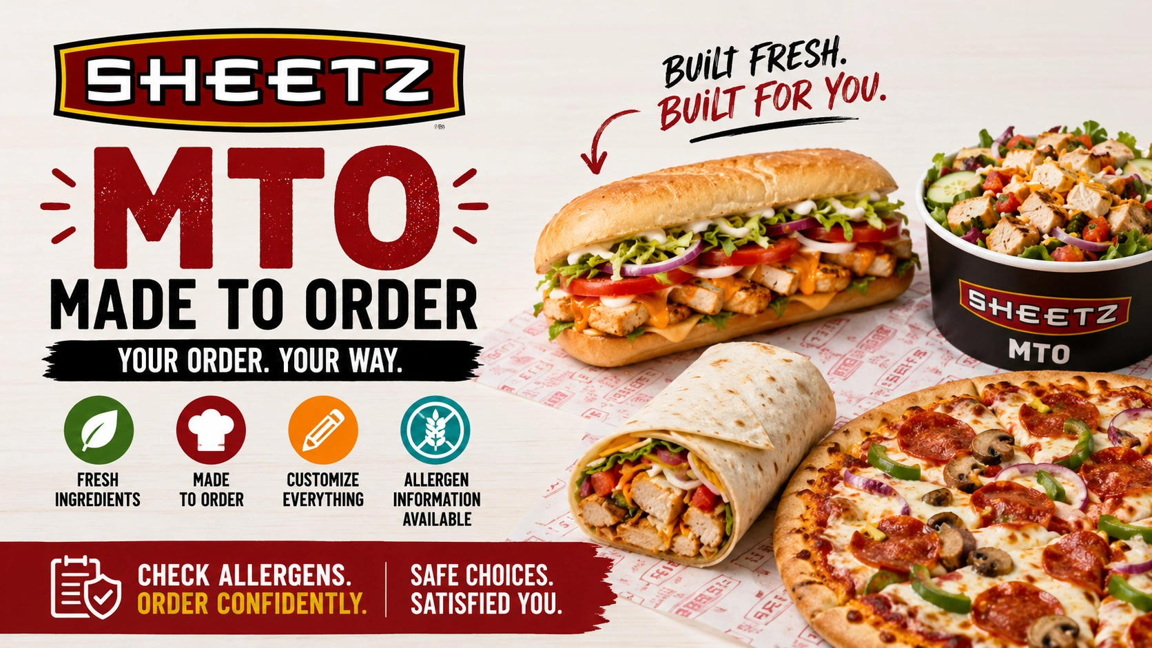Sheetz MTO Allergen Menu