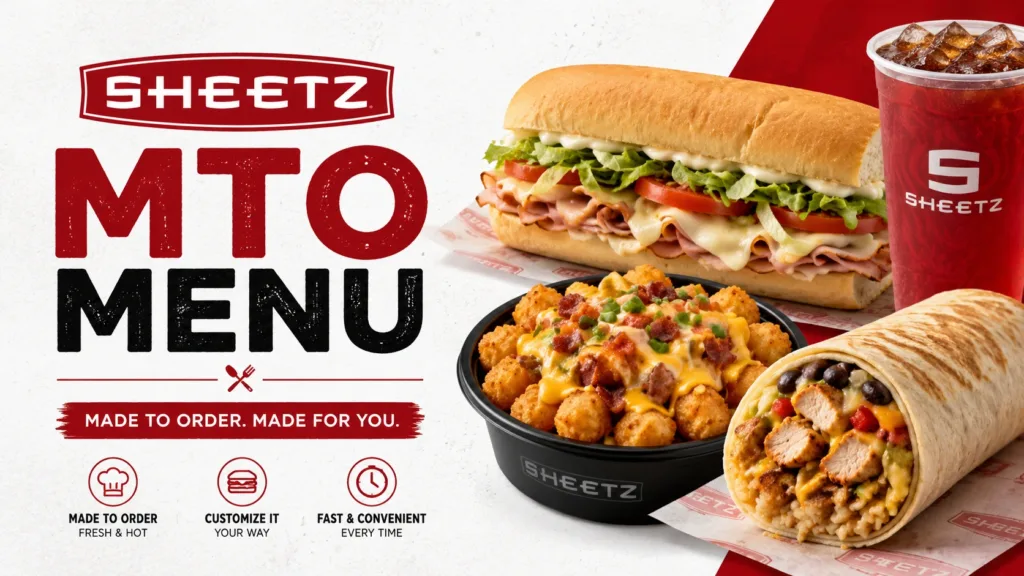 Sheetz MTO Menu