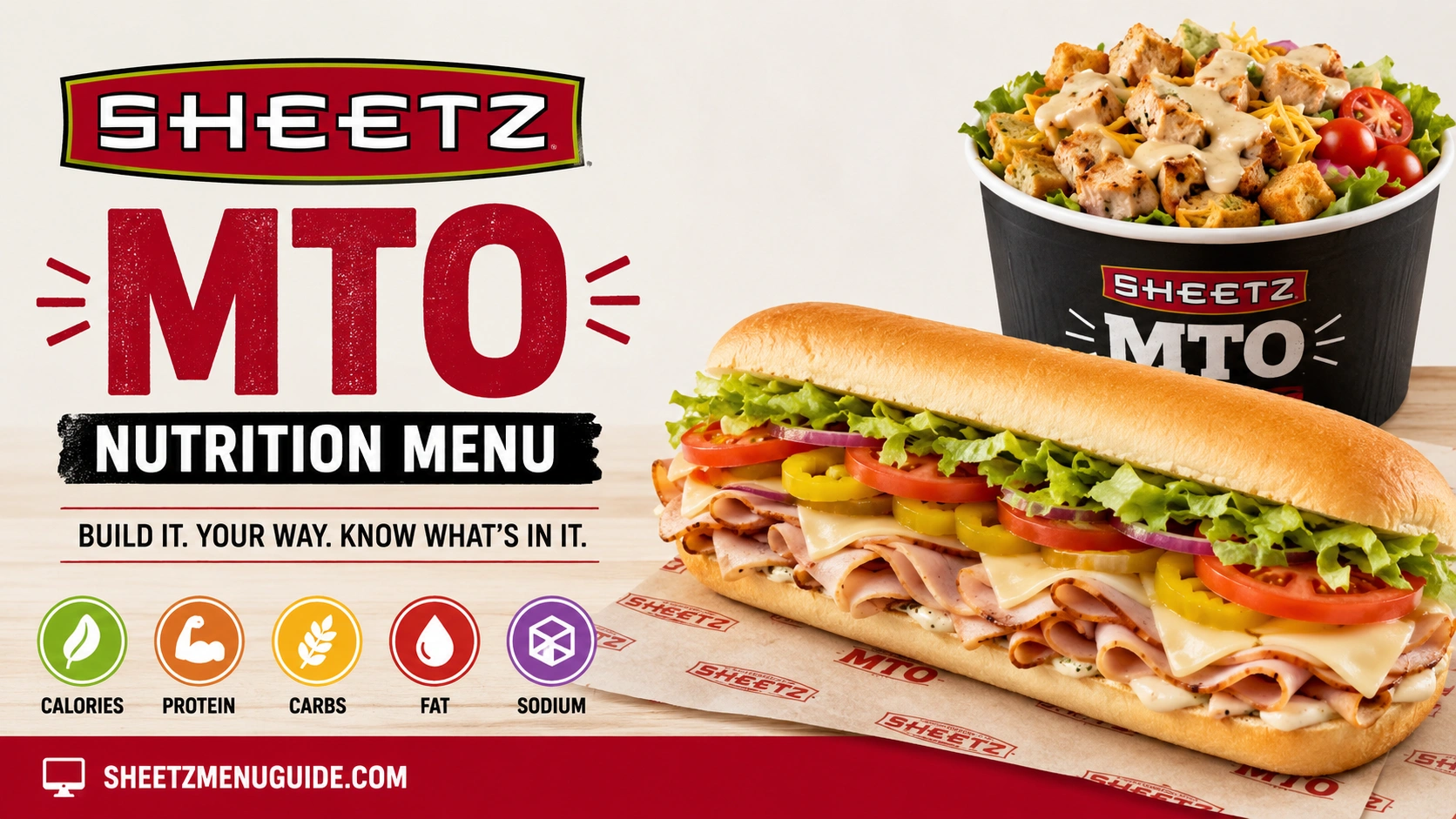 Sheetz MTO Nutrition Menu