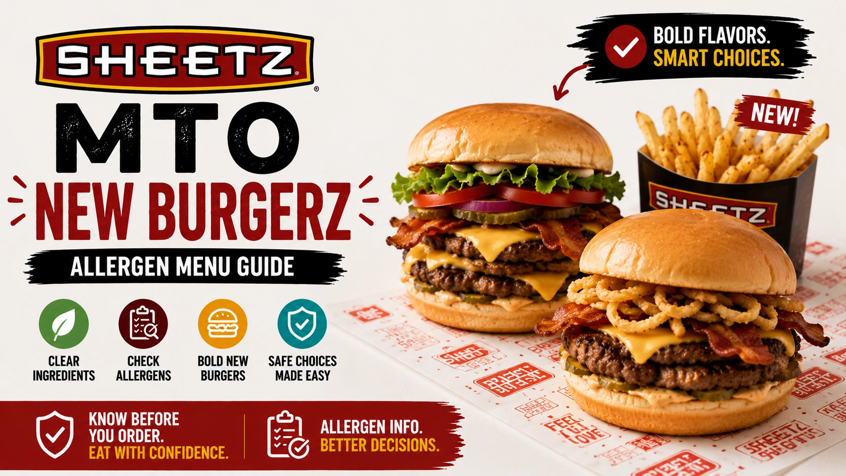 Sheetz NEW! Burgerz Allergen Menu