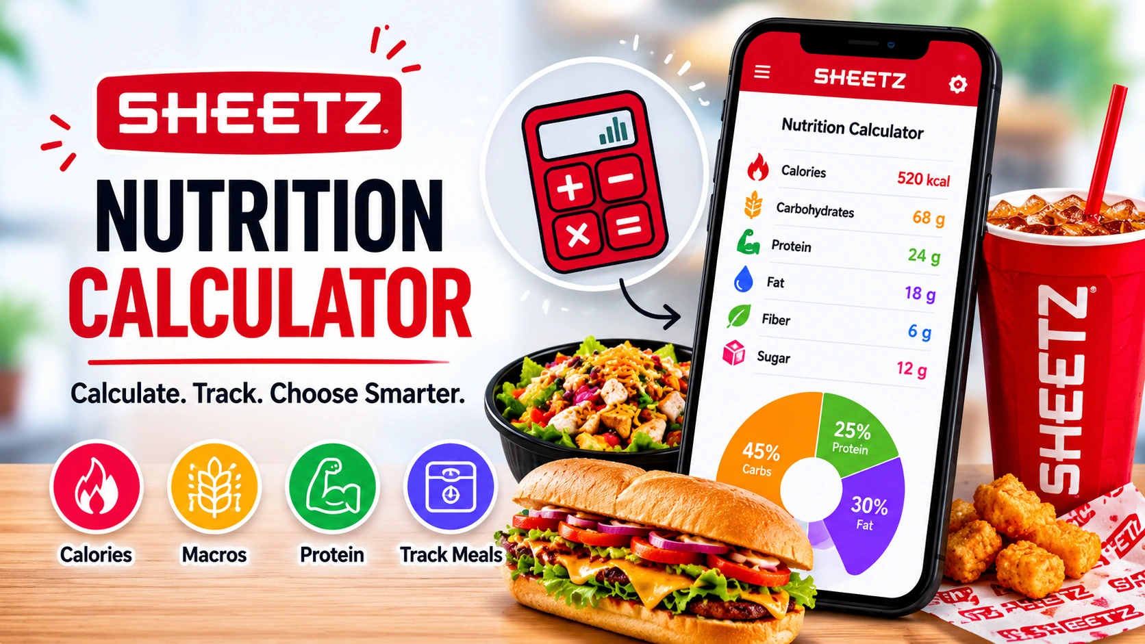Sheetz Nutrition Calculator
