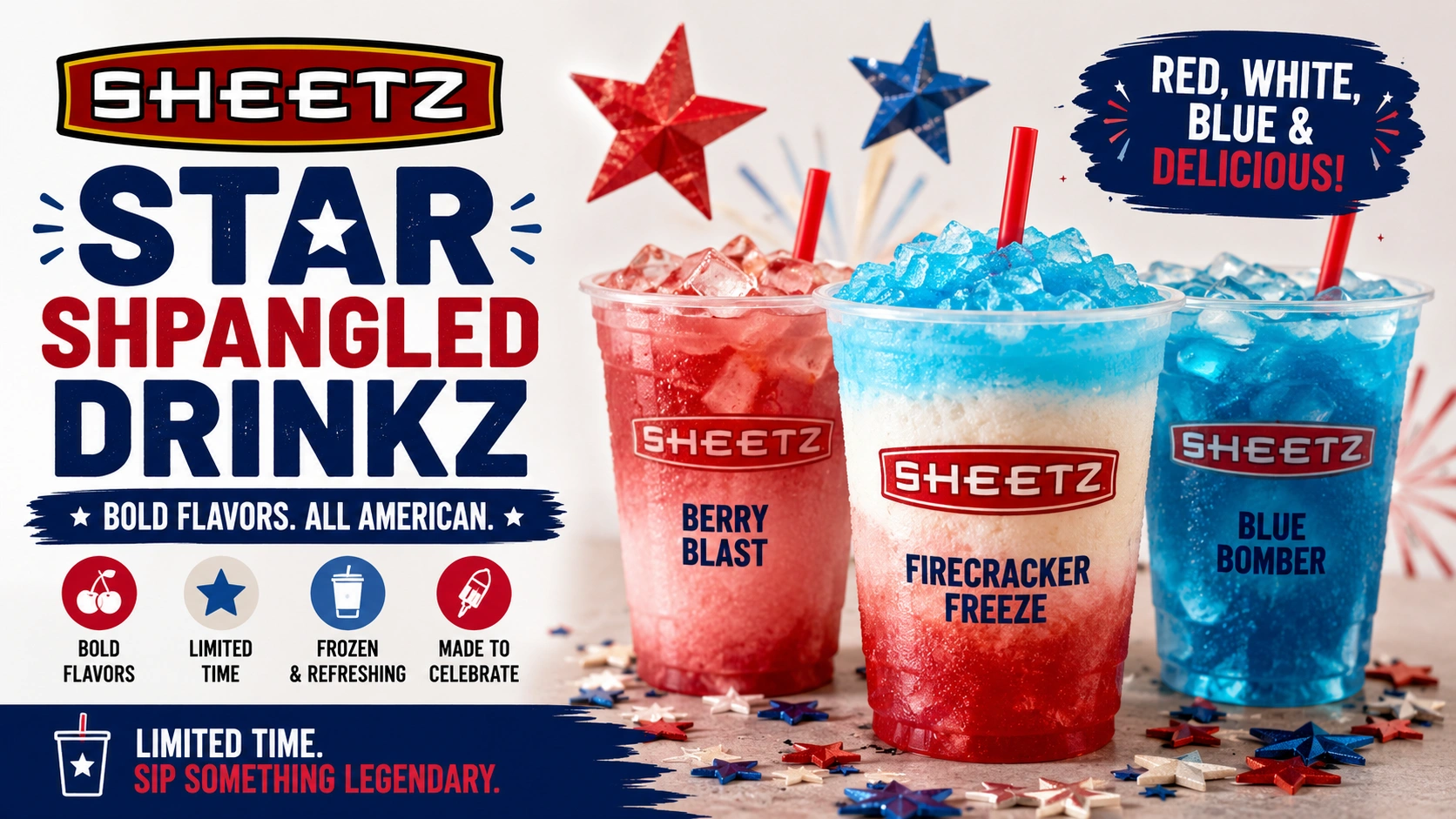 Sheetz Star Sh’pangled Drinkz Nutrition Menu