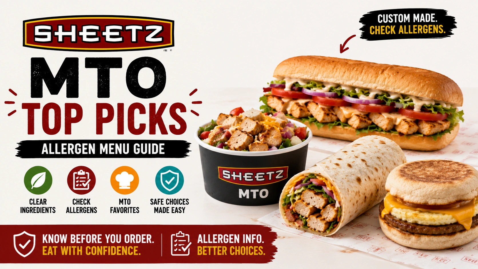 Sheetz Top Picks Allergen Menu