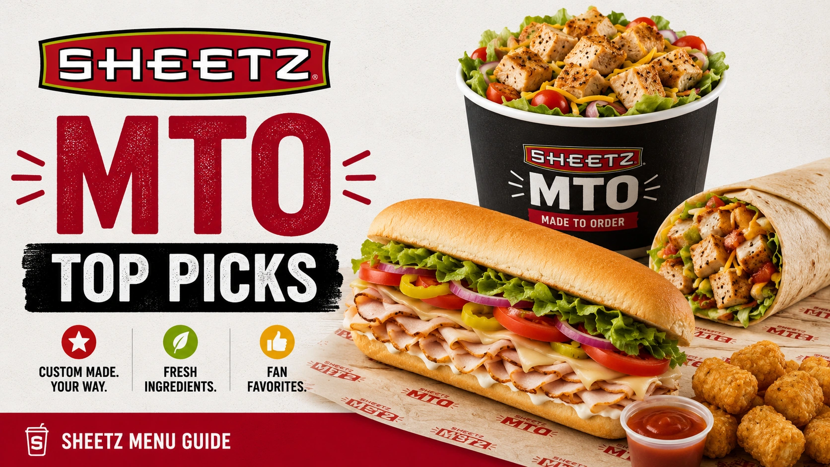 Sheetz Top Picks Nutrition Menu